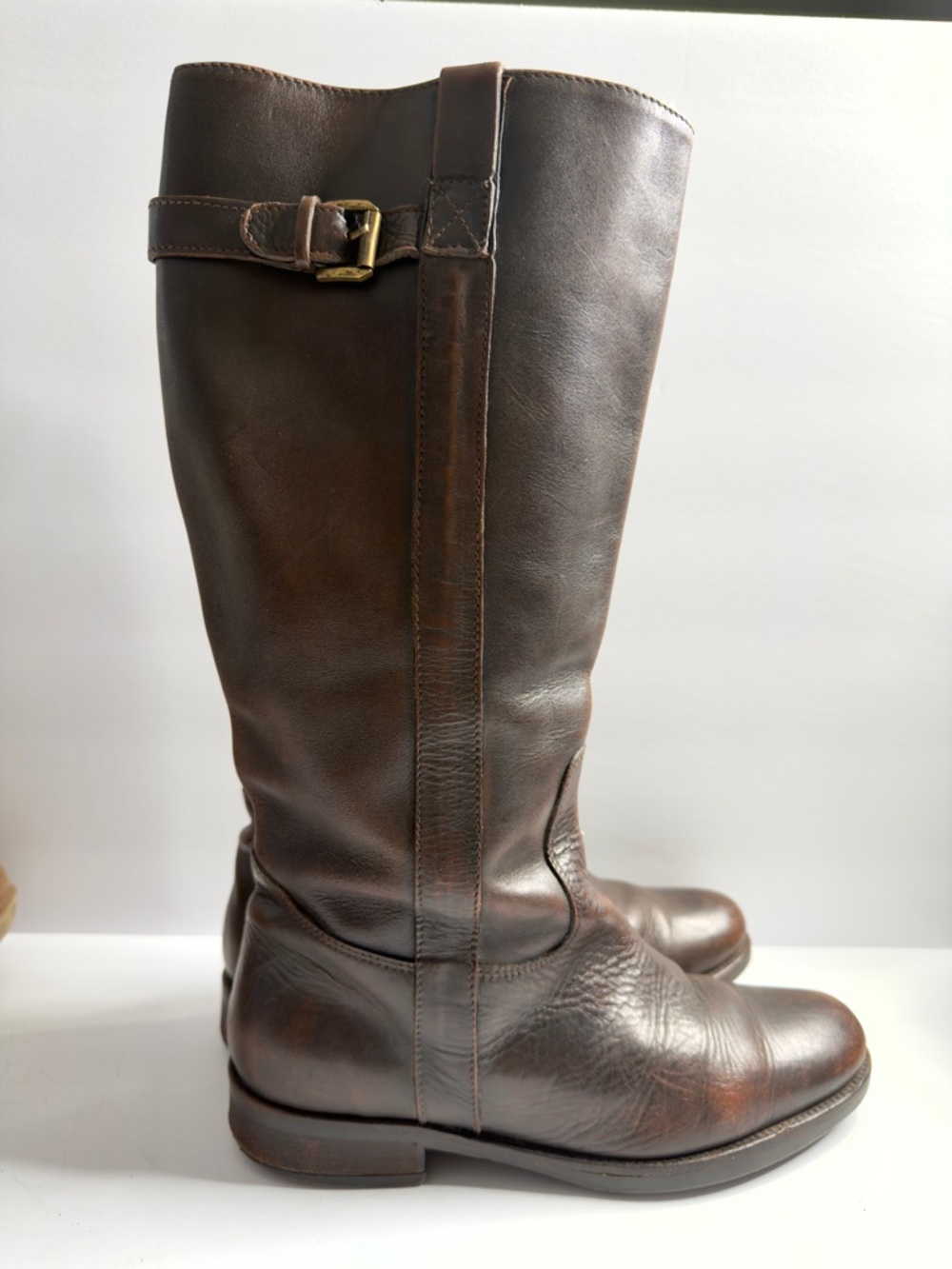 J. Crew Women’s Sz.8 leather Distressed Brown Boho/riding boots